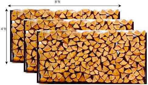 Cord Of Wood Weight Chart